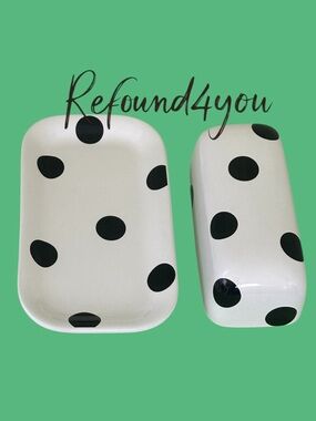 kate spade - ‘Lenox Deco Dot Butter Dish’ NWT